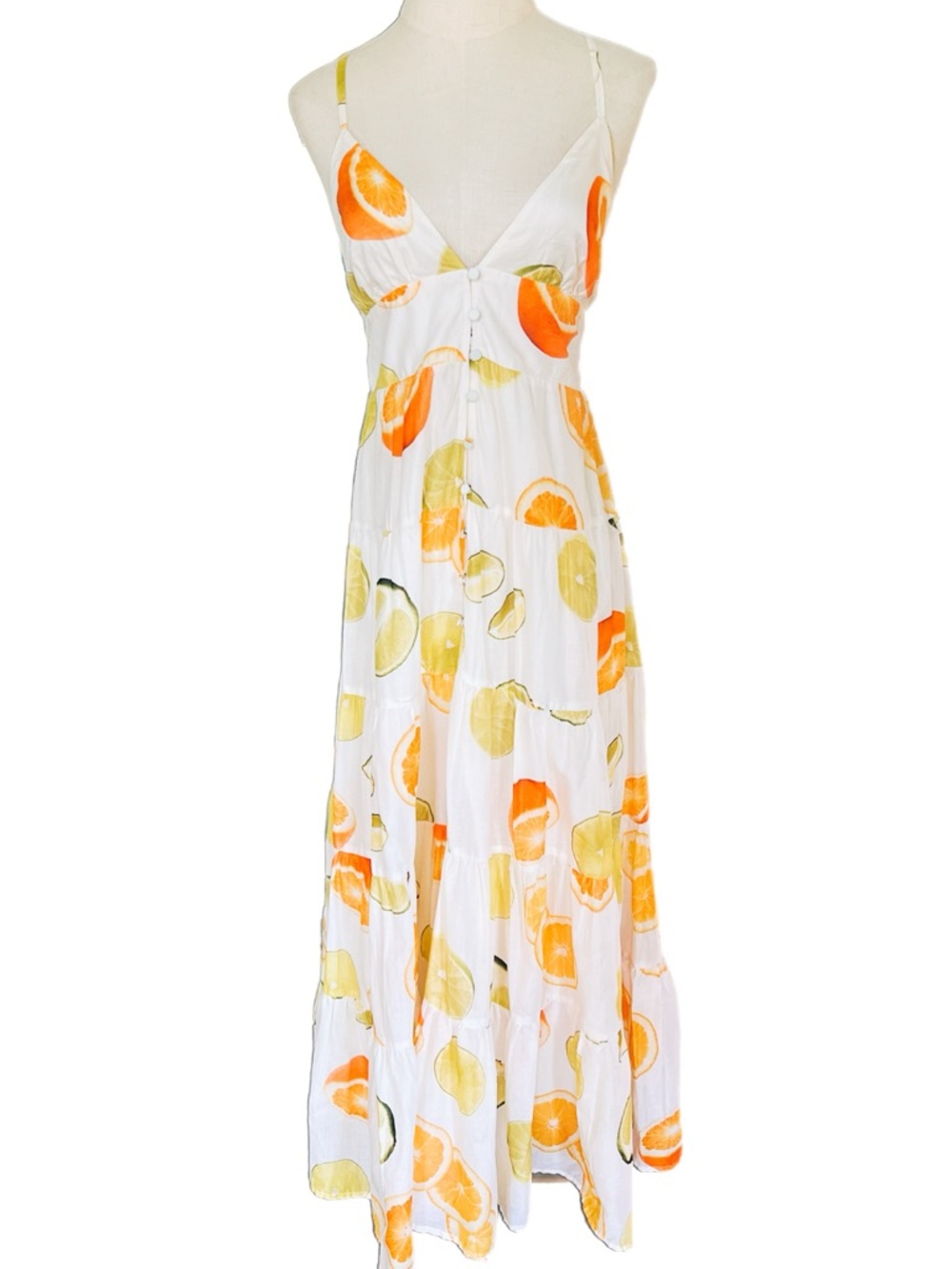 Edie Parker x J.Crew Citrus Print Maxi Dress - NWT XS